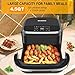 Pizza Oven & Air Fryer, 4.3L 11-in-1 Flat Airfryer with Superior Top and Bottom Airflow Tech, Digital Display, Large Viewing Window, Grill Plate, Up to 32 Chicken Wings / 11" Pizza Capacity