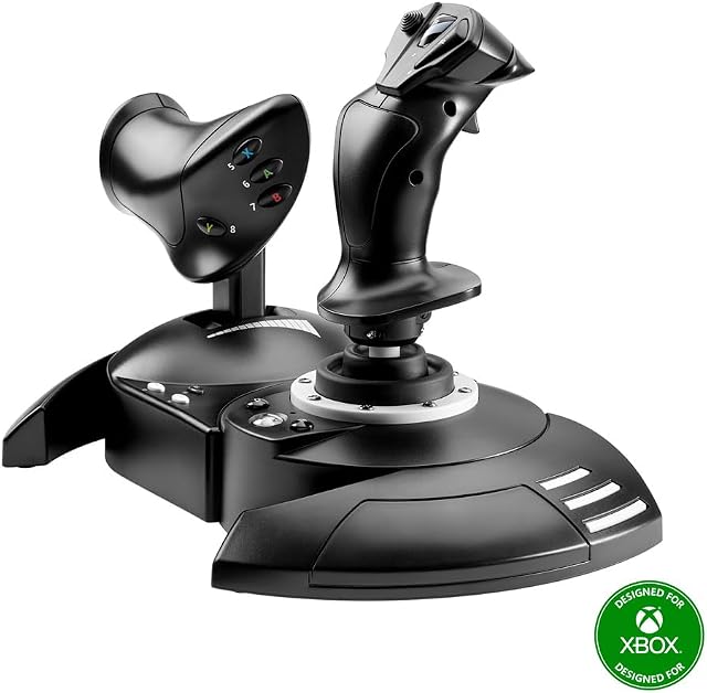Thrustmaster T-Flight Hotas Un contrôleur de bâton de vol pour PC & Xbox Series X.S., Joystick de précision avec manette amovible, contrôleur de simulateur de vol réaliste