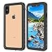 iPhone Xs Max case, IP68 Waterproof case Full-Body Rugged Clear Bumper Case with Built-in Screen Protector for iPhone Xs Max Case 6.5 Inch 2018 Release