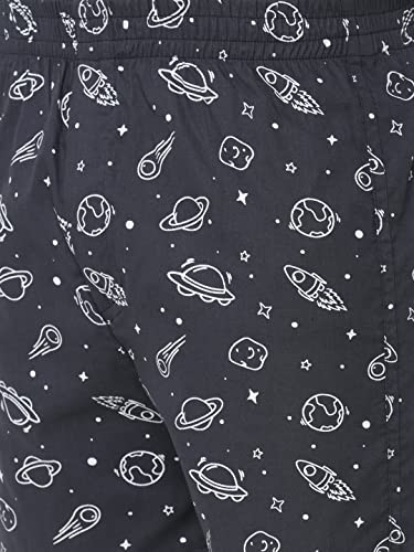 Image of Men's Cotton Printed Boxer Shorts (Men-Rocket)