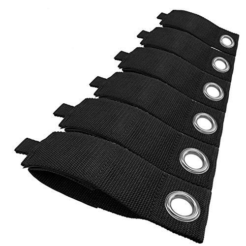 10 Pack Extension Cord Holder, Storage Straps, Elastic Extension Cord Organizer Heavy-Duty Hook and Loop for Home, Shop, Garage, Boat, Cords, Rope Organization(6 Large+4 Small) - Black