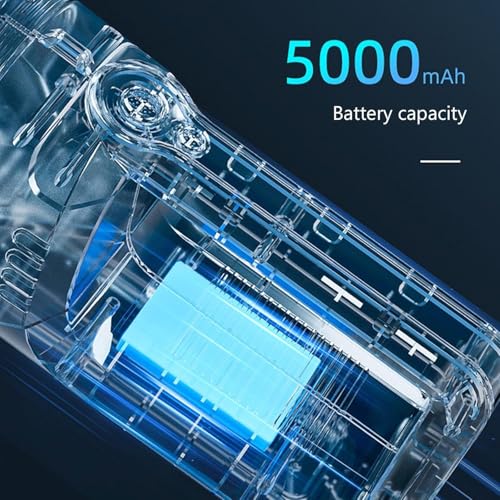 Image of High Power Long Distance Rechargeable Torch Light with 5000mAh Battery and 5 Modes Searchlight with Front and Side Flashlight Torch for Outdoor, Emergency, Camping (WD-5021A)