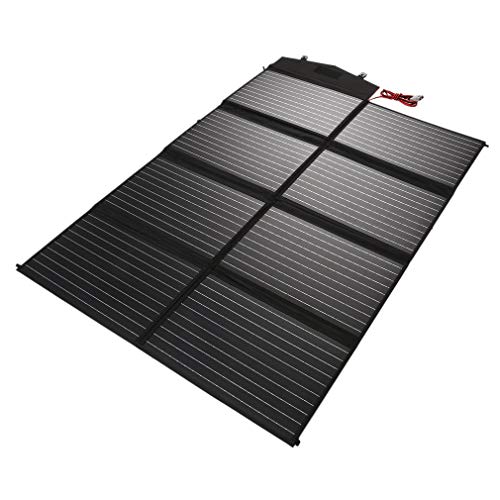 Preisvergleich Produktbild 200W Monokristallines SolarModul 18V Panel Mono Solarzelle Photovoltaik Faltbares monokristallinem Back-Contact-Zellen-Panel Solamodule für Boot Auto Camping Wandern Mobiltelefon Outdoor-Ladegerät