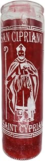 SAN CIPRIANO VELADORA ROJA/Saint CYPRIA RED Ritual Candle
