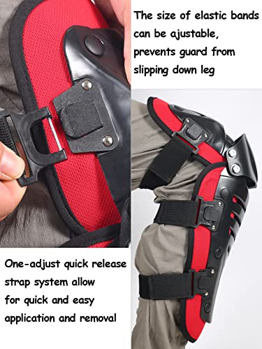 image for RIDBIKER Motorcycle Shin Guards Protective Gear Leg Armor Dual Axis Pi