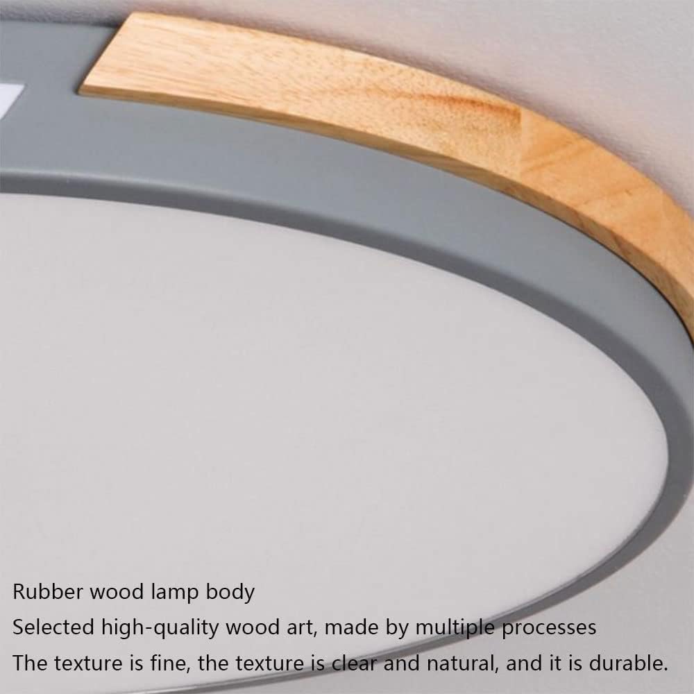 round Led Flush Mount Ceiling Light Stepless Dimming Led Ceiling Lamp Dimmable with Remote Simple Flat Light Light Color Changeable Decorative Lighting Fixtures for Living Room and Bedroom/W