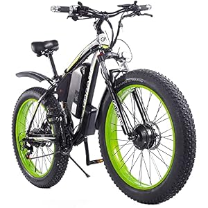 GOGOBEST Fat Tire Electric Bike GF700,48V 17.5AH 26″ Electric Mountain Bike Dirt Ebike for Adults Shimano 7-Speed 3 Riding Modes
