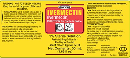 Durvet Ivermectin Injectable 250 mL - Image 3