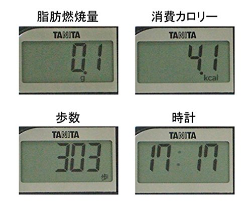 タニタ(TANITA) 脂肪燃焼量付き歩数計 ブラック FB-725-BK