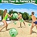 5 Pack Inflatable Glitter Beach Balls St Patricks Party Decoration 24 Inch 16 Inch Pool Toys Balls Glitters Inflatable Clear Beach Ball Swimming Pool Water Beach Toys Outdoor St Patricks Party Favors