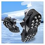 Garras De Hielo Antideslizantes, Cubiertas De Zapatos De Clavos Ajustables, Tacos De Hielo De Acero De Alta Resistencia, Pinzas De Tracción De Hielo For Zapatos Y Botas For Caminar En La Carretera De