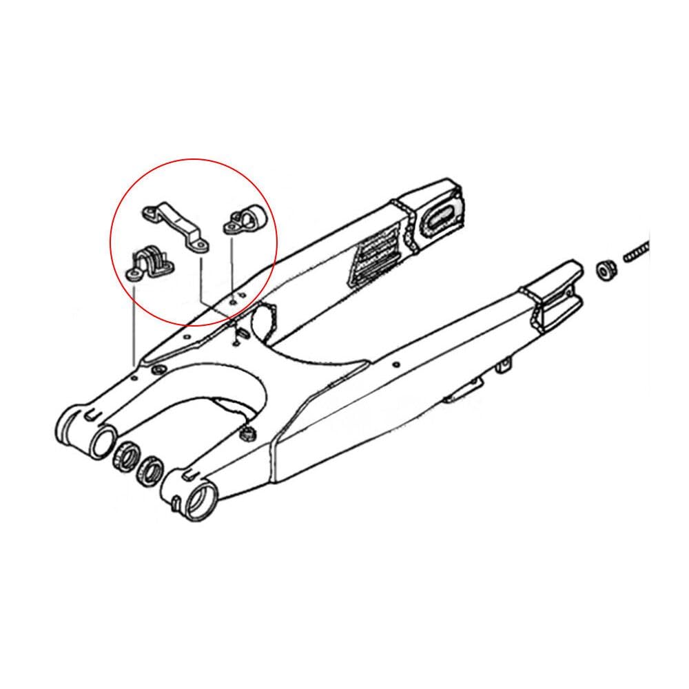 Jxngery Rear Brake Line Hose Clamp Holder for Honda for CRF250R 2010-2013 for CRF450R 2002-2012 for CRF450X 2005-2009 2012-2017 Crf450X Red Colour Aluminum Material
