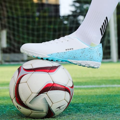 Image of Mens Soccer Cleats Womens Indoor Soccer Shoes Wide Baseball Turf Shoes Adult Youth Rugby Shoes Big Boys Small Spikes AG TF Football Boots