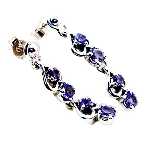 Boucles d'oreilles améthyste véritable style victorien, le cadeau idéal pour elle