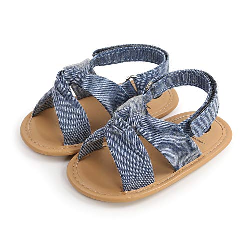 Image of Infant Baby Girls Boys Summer Sandals Premium Unisex Non Slip Rubber Soft Sole Breathable Toddler First Walker Outdoor Beach Shoes