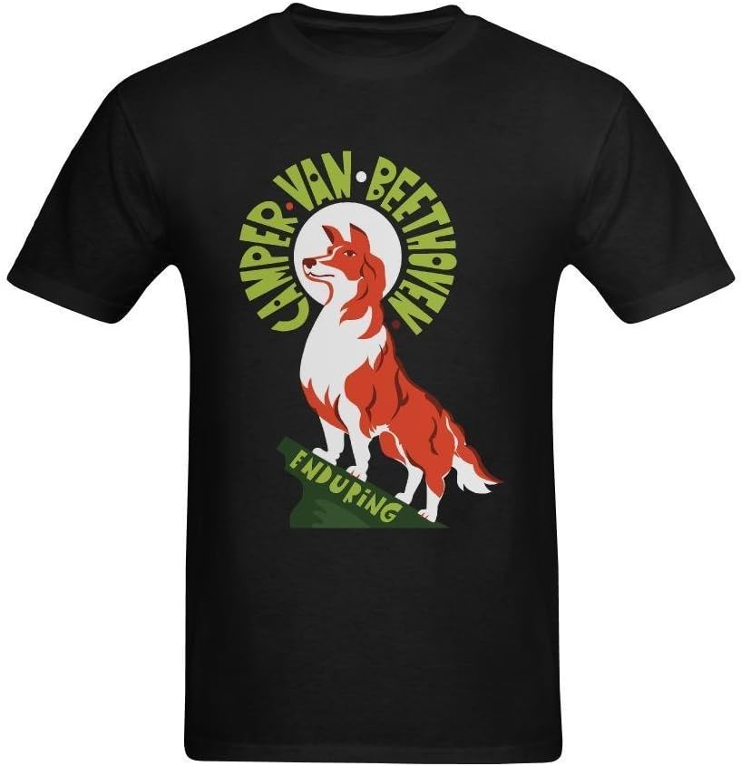 XouAEN Men's Camper Van Beethoven Poster T-Shirt