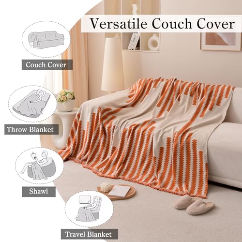 jianyana Sofa Covers, Soft Durable Reversible Chenille Sofa Slipcover Couch Covers Modern Plaid Universal Furniture Protector for 1 2 3 4 Seater Sofa Loveseat L-shape Corner Futon Sofas - Image 6