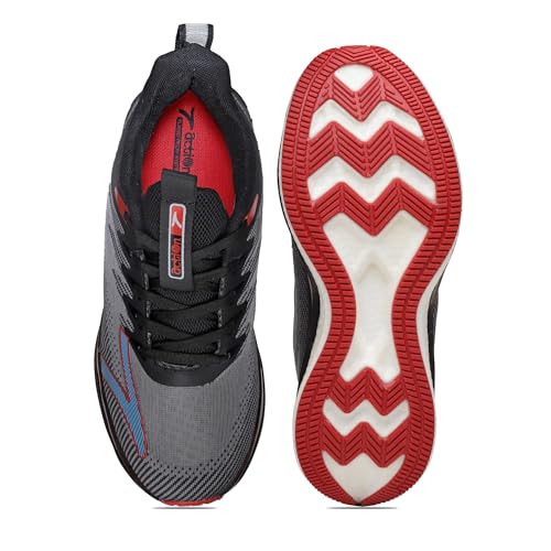 Image of Action | Athleo | TURBO-302 | Men's | Lace-Up | Running | Shoes | Trendy | Lightweight | Comfortable | Durable | Sports | Shoes