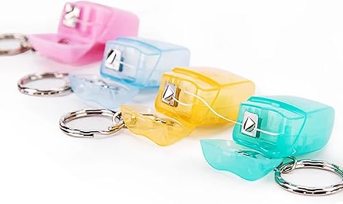 Miniatura 8 de YOUYA DENTAL 20 Uds. Limpieza portátil de dientes dentales de menta con hilo dental en forma de llavero de diseño de línea plana Rollo de hilo