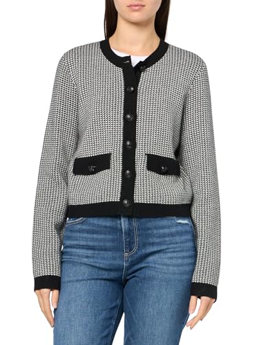 Brooks Brothers Women's Wool Blend Houndstooth Sweater Jacket