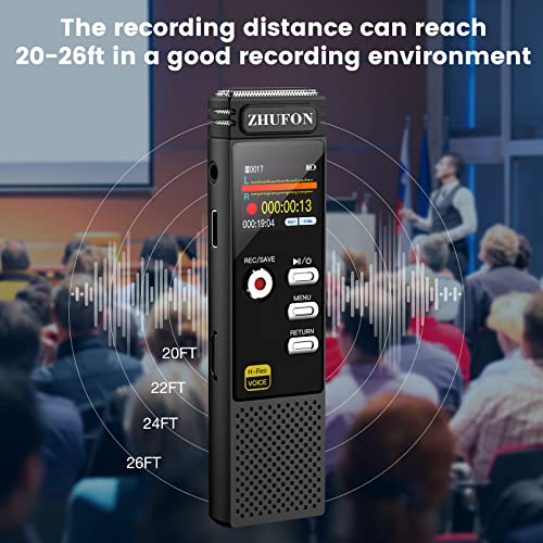 72Gb Digital Voice Recorder - Color Display |1536Kbps | 5148H Rec Capacity, Voice Activated Recorder With Playback For Lectures Meetings, Audio Recorder With Noise Reduction | Auto Rec/Save #TOP6