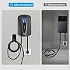 Tera EV Charging Cable Holder: Heavy Duty Wall Mount J-Hook with Screws to Protect and Protect Electric Car Charging Cable in Garage Accessories for Electric Vehicle Charging Stations Black #5