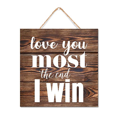 Panneau en bois Love You Most décoration salon et chambre style chic moderne