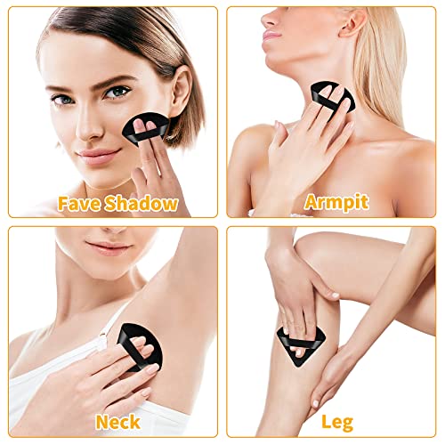 Molain 4Pcs Powder Puff Triangle Makeup Puff Soft Cosmetic Sponge Reusable Makeup Powder Sponges With Strap For Loose Powder Foundation Eyes Corners Wet Dry Makeup (4Pcs Black) #TOP6