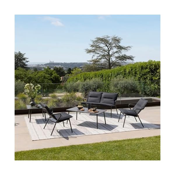 Lafuma Vence Becomfort Lounge Set Dunkelgrau