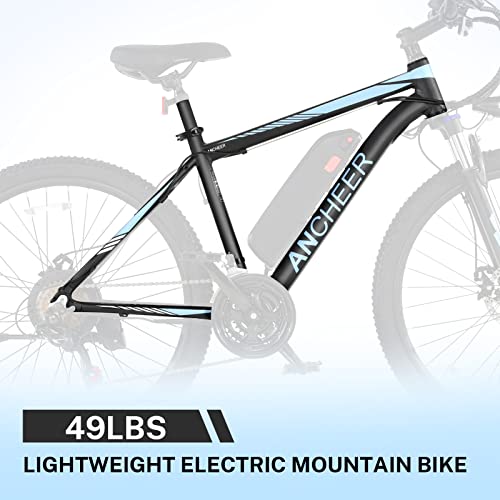 Ancheer Electric Bike/Electric Mountain Bike 500W 26'' Commuter Ebike, Electric Bicycle With Removable 48V-7.8Ah Battery And Lcd-Display #TOP5