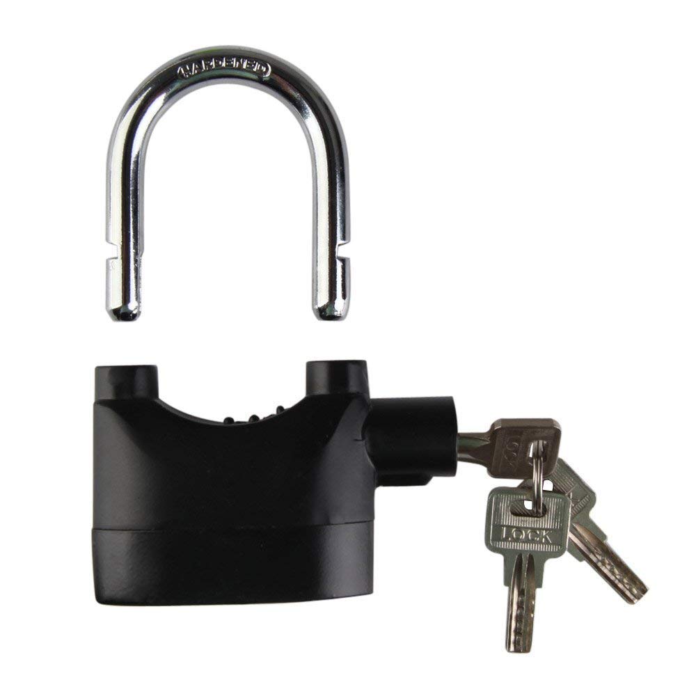 SEAHAVEN Universal Anti-Theft Security Pad Alarm Lock 3 Keys System Waterproof with Smart Alarm Siren Motion Sensor for Door Gate Home Cycle Shop Office Shutter and Bikes - (Black) (B09S388H53) Amazon Price History, Amazon Price Tracker