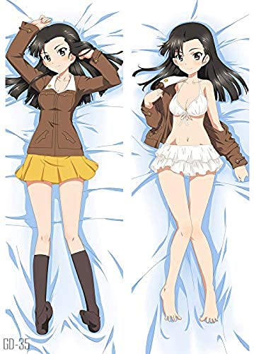 QHZHJK Girls und Panzer Peach Skin (100x34cm) Pfirsichhaut Kissenbezug Anime Kissenbezüge Japanische Cosplay Geschenk Kissenbezug,100x34cm(Pfirsichhaut) Cover