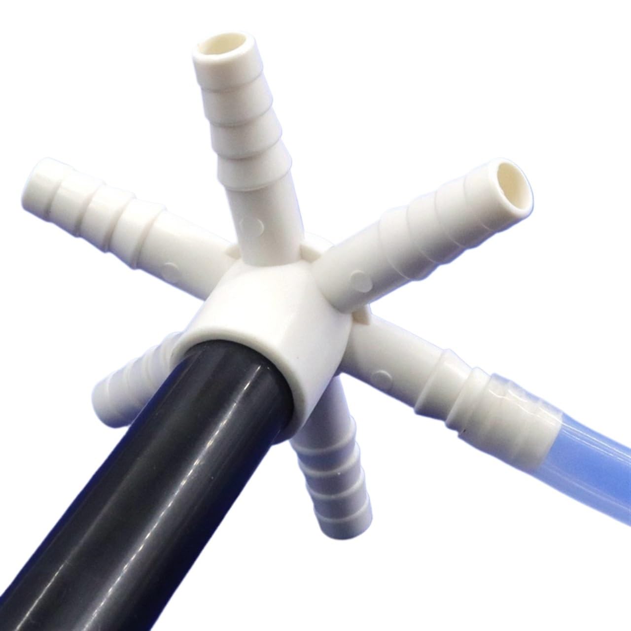 1 ~ 50 pièces 20 mm-10 mm PVC 6 voies connecteurs barbelés équipement d'élevage joints inverseurs de tuyaux anti-blocage distributeurs de tuyaux (5 pièces)