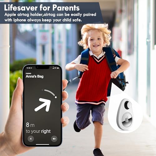 Airtag Holder Hidden 4 Pack GPS Tracker Case, Anti-Removal Airtag Silicone Case with Pins, Suitable for Children Elderly - Image 2