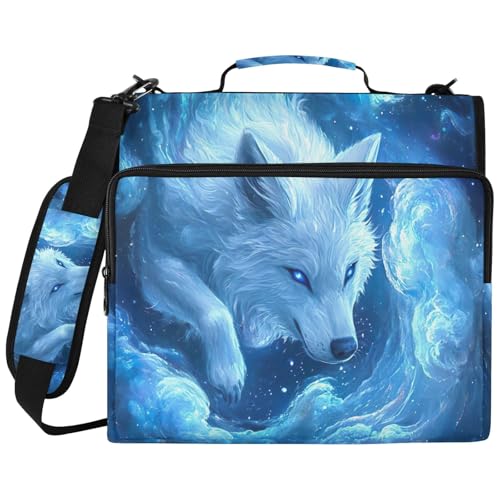 Wolf Blue Silver Cloud 3�����O�o�C���_�[�o�b�O �W�b�p�[�o�C���_�[�I�[�K�i�C�U�[�t�� �h���m�[�g�p�\�R���X���[�u �w�Z��E��p