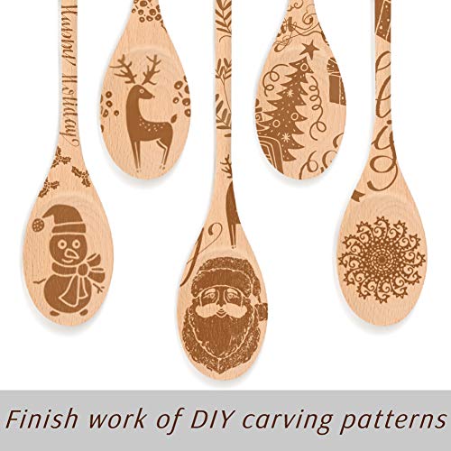 Hansgo HH0119 Long Handle Wooden Cooking Mixing Oval Spoons thumb #5