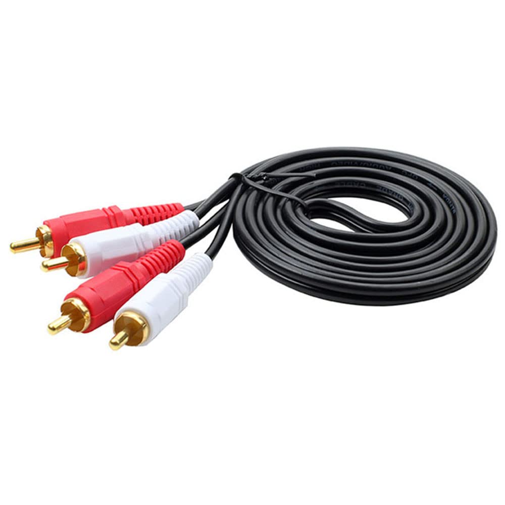 1pcs 1.5m 2RCA Homme à 2 RCA Male Câble audio Vidéo Câble de séparateur audio RCA Convient pour DVD Sound TV Boîte plus fort,20m