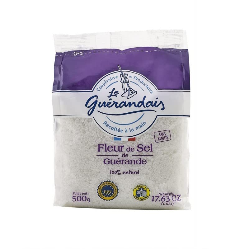 LE GUERANDAIS - Le Guérandais Fleur De Sel De Guérande Sachet 500G - le Lot De 3