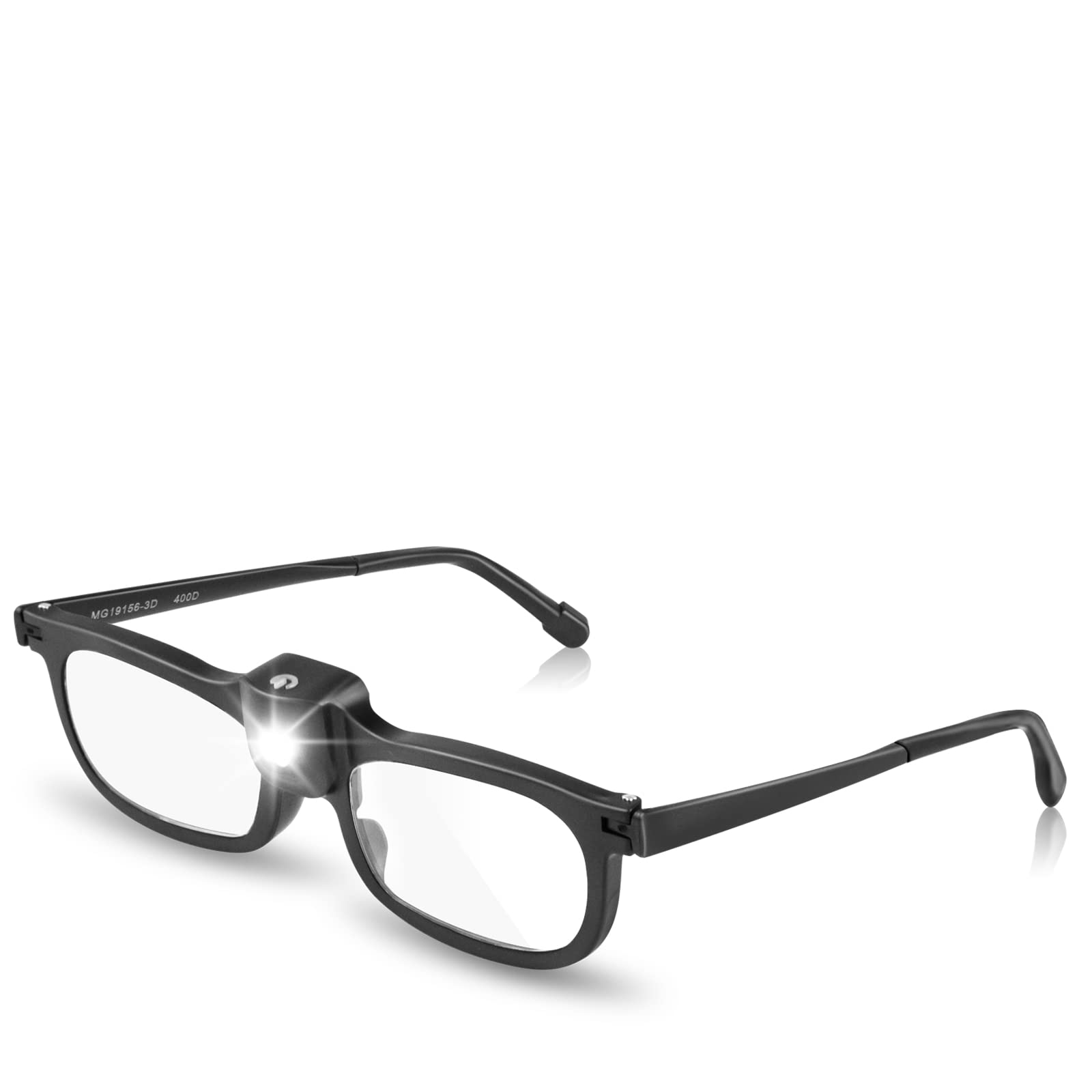 Delixike 200% Magnifying Glasses with Light, LED Illuminated Magnifying Glasses, Bright Vision Hands-Free Magnifying Glasses for Close Work, Jewellery, Crafts, Reading, Hobby