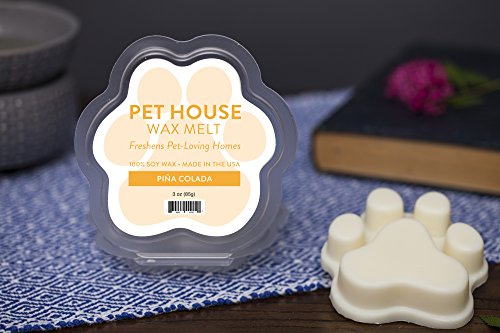 Image of One Fur All Pet House Spring and Summer Wax Melts for Pet Odor, Natural, Plant Based Soy Wax Melts, Long Lasting Fragrance for Fresh Smelling Homes, Pina Colada