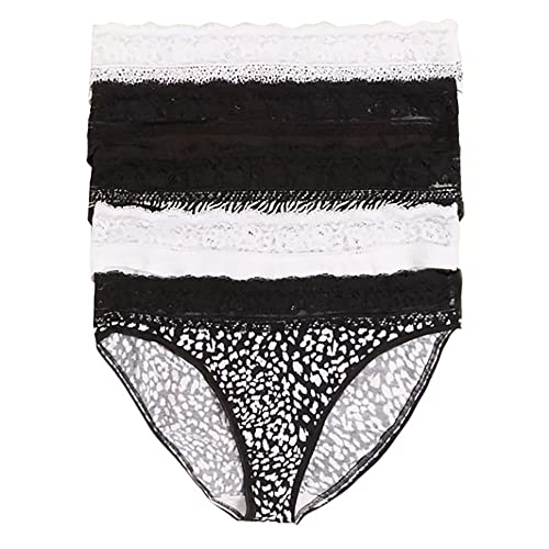 Image of Marks & Spencer Womens Cotton Blend Floral High Rise High Leg Knicker (Pack of 5)