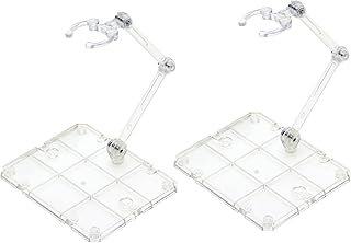 LQWY 2PCS Action Figure Stand Assembly Action Figure Display Holder Base Sturdy Base Clear Doll Model Support Stand for 6 inch Action Figures or Effects Clear
