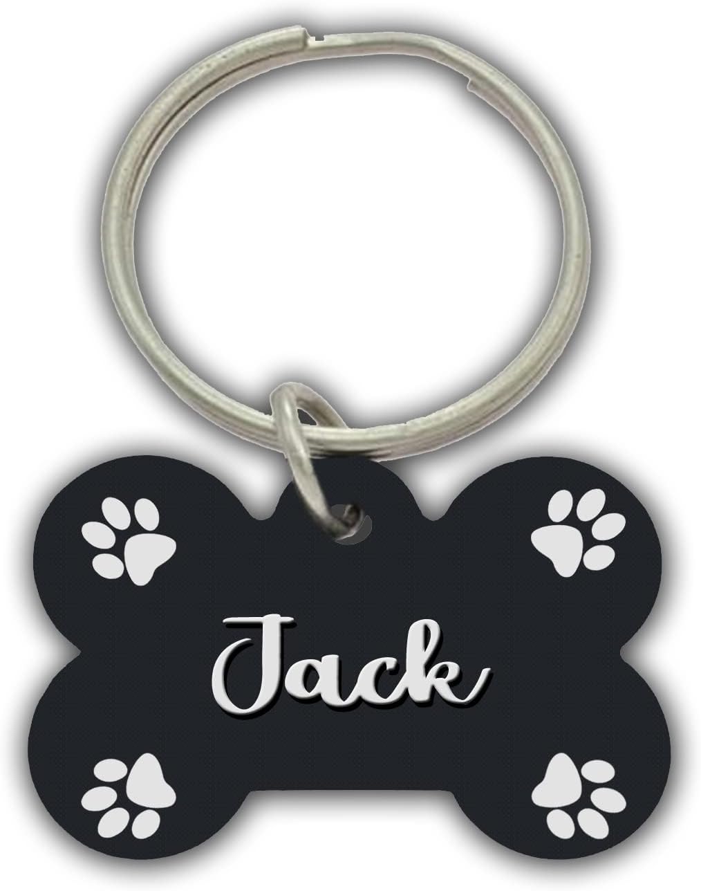 AWANI TRENDS Jack Pets Name/Identity Tag Bone Shape Tag for Dogs and Cats , Dog ID tag -ATPET02044