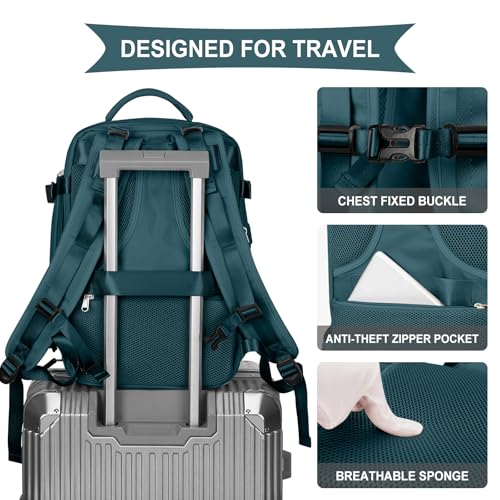 Image of coowoz Vacuum Backpack Travel with Pump,Travel Backpack with Vacuum System For Women Men,Carry On Backpack,Hiking Backpack Waterproof Outdoor Sports Rucksack Casual Daypack,30L(Vacuum pump)