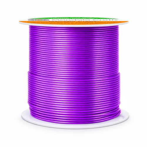 Image of Mandala Crafts 22 Gauge Purple Anodized Aluminum Craft Wire, 100 FT | Colored, Flexible, Bendable, for Bonsai, Armature, Sculpting, Wire Wrapping, Jewelry Making, Weather & Tarnish Resistant