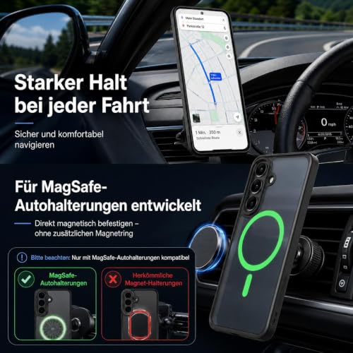 Premium Hülle für Samsung Galaxy S26 FE Kompatibel mit MagSafe – Robust, stoßfest & stilvoll! Airbag-Technologie für Schutz auf… – Ansicht 3