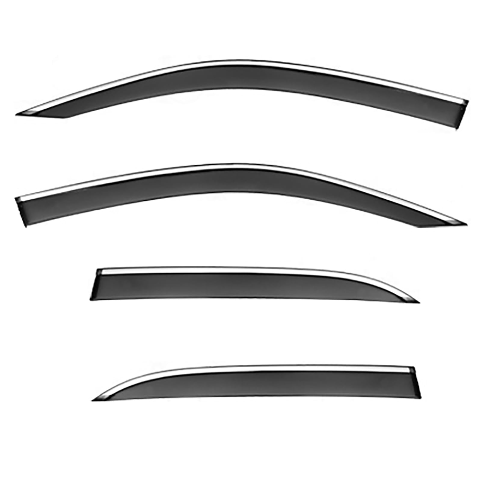 LMJCH Car Rain Deflectors,Deflector Shield,Window Visor Guard Rain Strip,for Mercedes-Benz GLE MK4-W167 2020+ Durable Wind Deflectors External Accessories