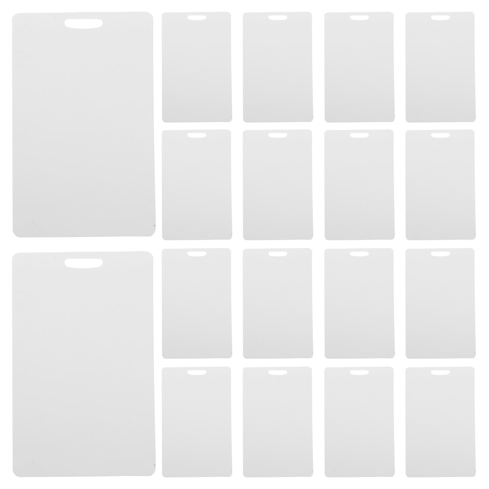 Tarjetas de presentación en blanco personalizables, PVC resistente de 86x54mm para bodas, 100 un 1
