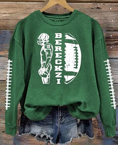 Personalized Women's Football Shirts, Game Day Mom & Lover Gift Shirts, Football Season, Custom Name Number Shirt3