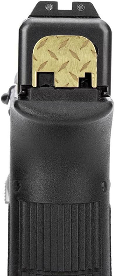 NDZ Performance Rear Slide Cover Back Plate for Glock Gen 1-4 Models 9MM .40 S&W .357 SIG .45 Gap Laser Deep Engraved - Choose Color and Design